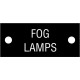 20911 - Cable tag. 'FOG LAMPS'. (5pcs)
